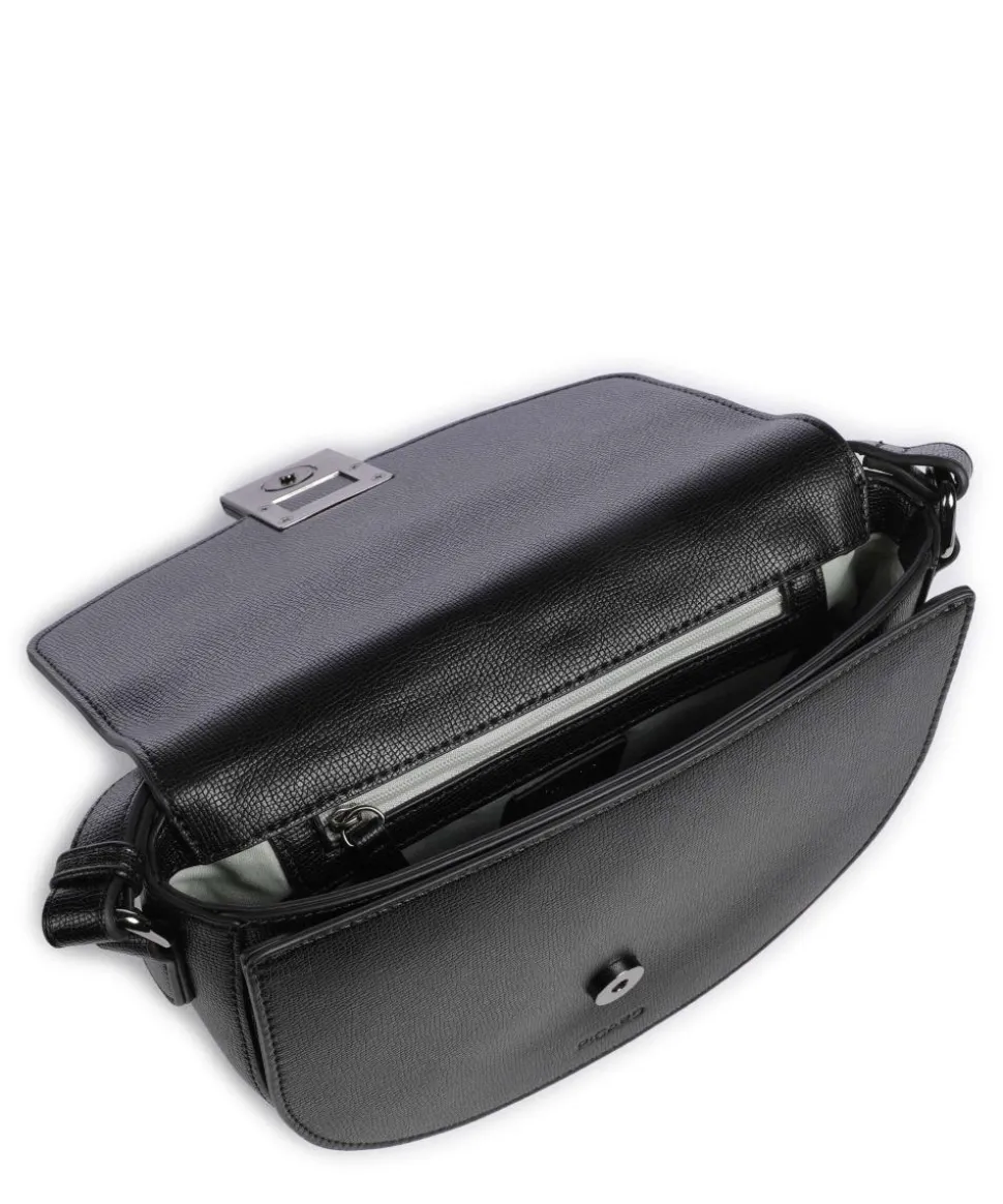 Locco Umhängetasche Lederimitat schwarz