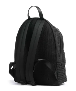 Logo Jacquard Rucksack Baumwolle schwarz