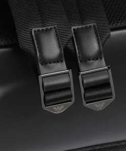 Logo Jacquard Rucksack Baumwolle schwarz