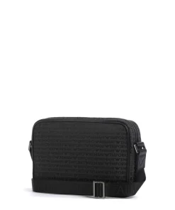 Logo Jacquard Umhängetasche Canvas schwarz