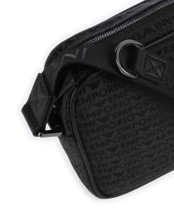 Logo Jacquard Umhängetasche Canvas schwarz