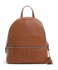 Logo Rucksack Lederimitat tan