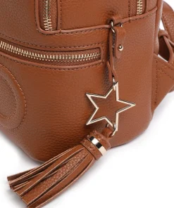 Logo Rucksack Lederimitat tan