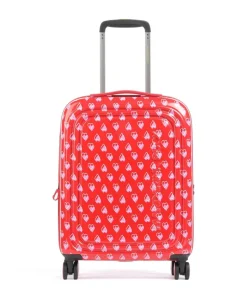 Logoduck+ Printed 4-Rollen Trolley rot 55 cm