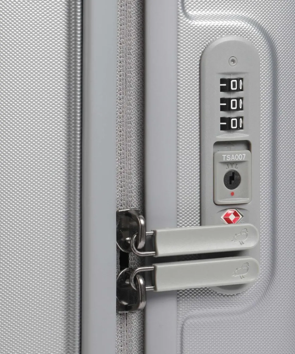 Logoduck+ 4-Rollen Trolley silber 55 cm