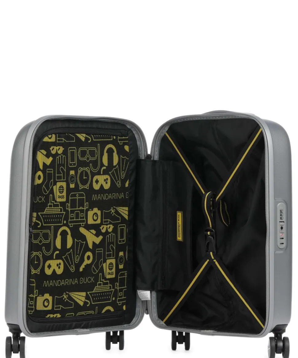 Logoduck+ 4-Rollen Trolley silber 55 cm