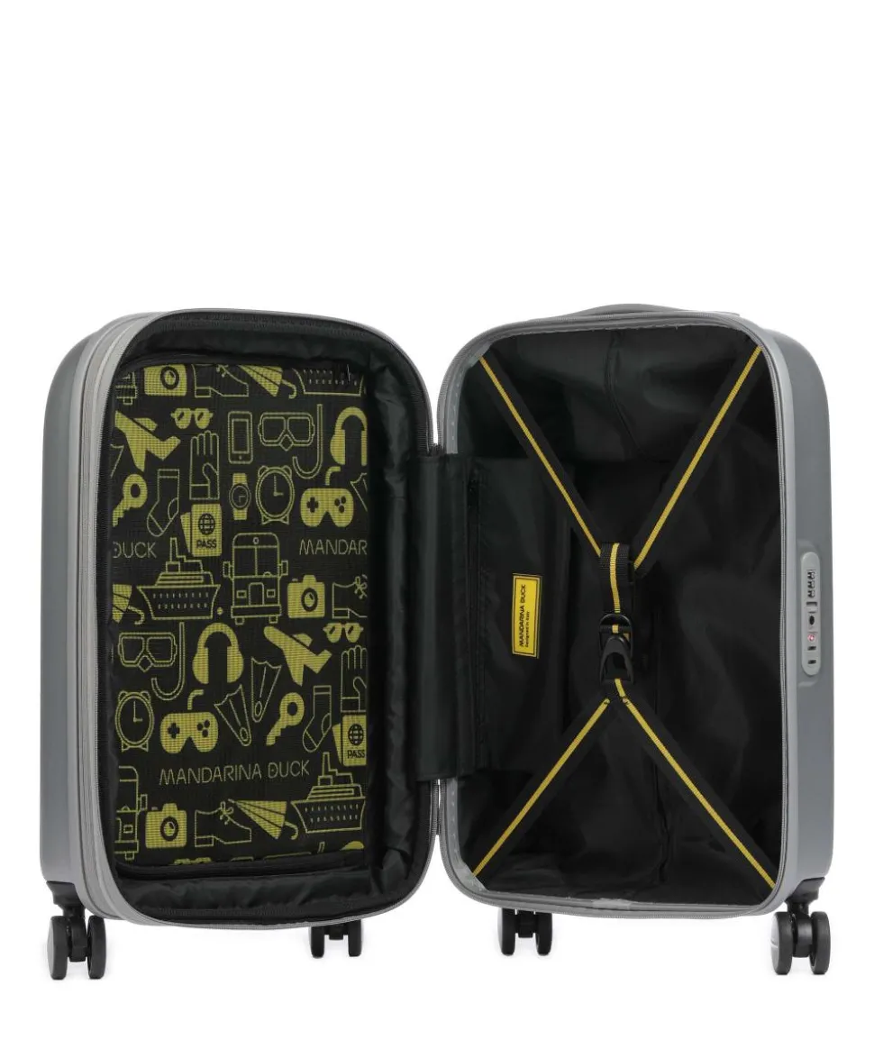 Logoduck+ 4-Rollen Trolley silber 55 cm