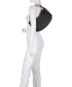 Loop Beuteltasche genarbtes Rindsleder schwarz