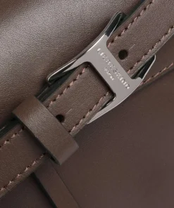 Lora Calf Optic M Umhängetasche fein genarbtes Kalbsleder dunkelbraun