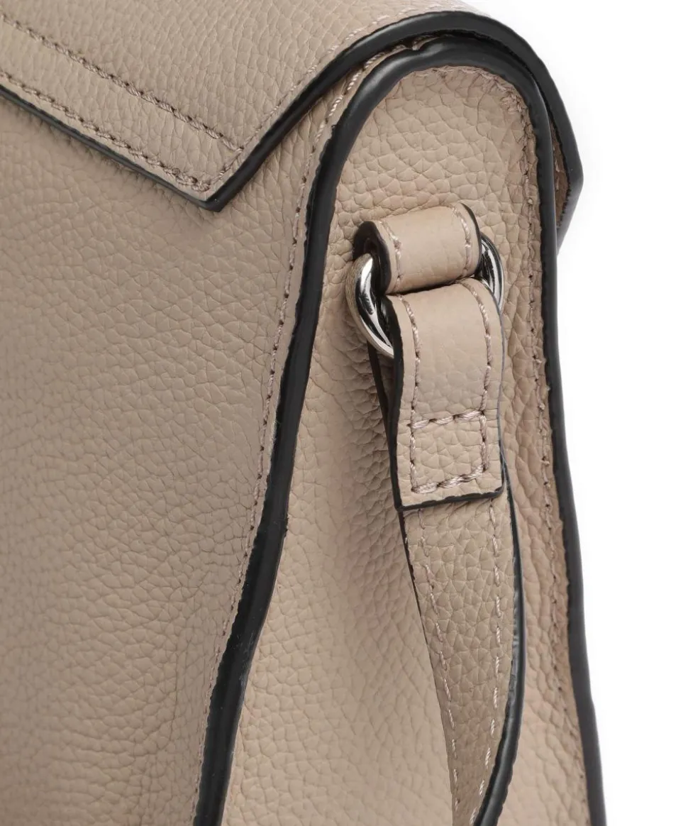Lora Small Pebble S Umhängetasche genarbtes Rindsleder beige
