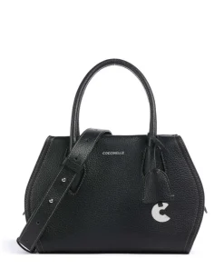 Lord Handtasche genarbtes Leder schwarz