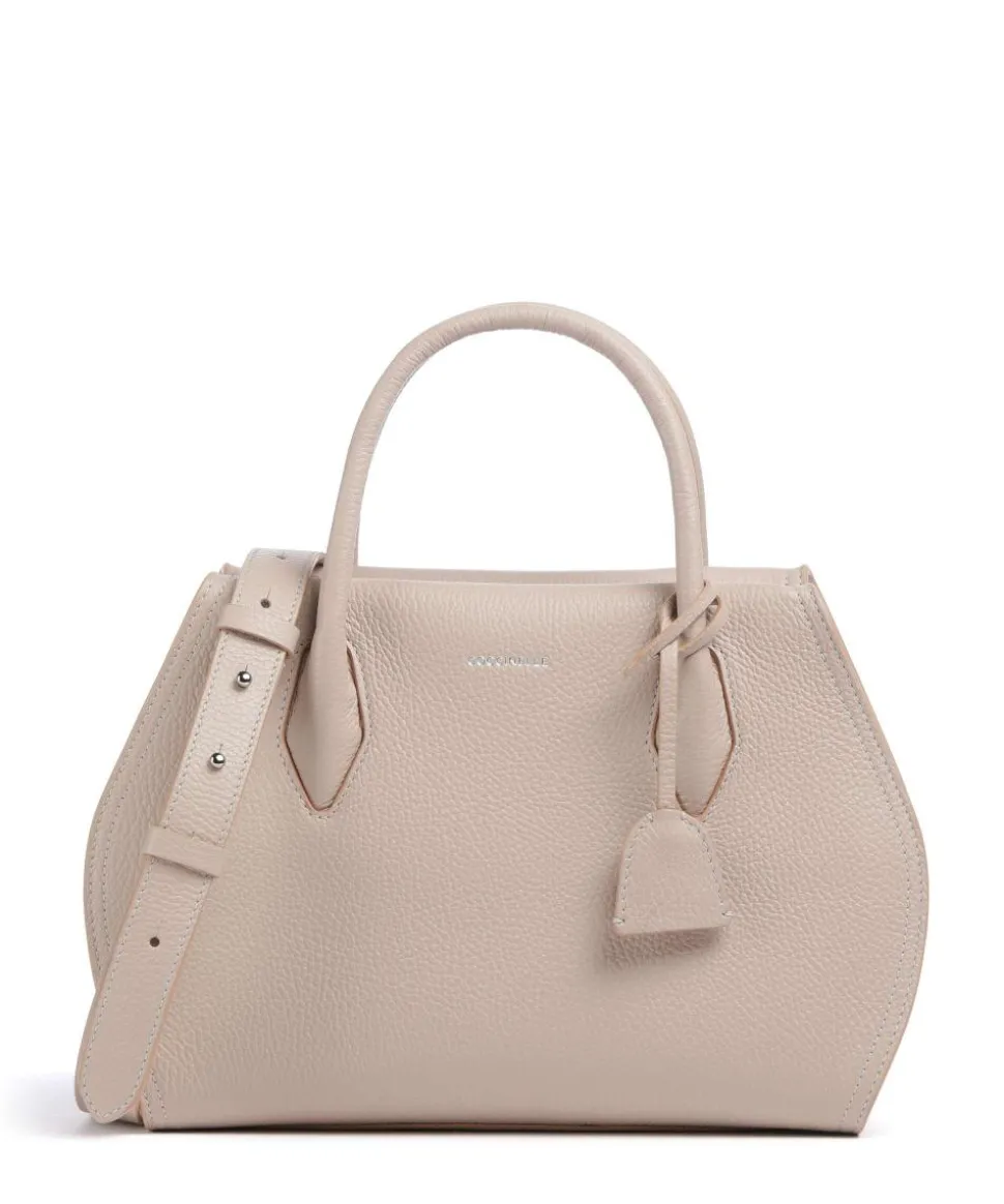 Lord Handtasche genarbtes Leder altrosa