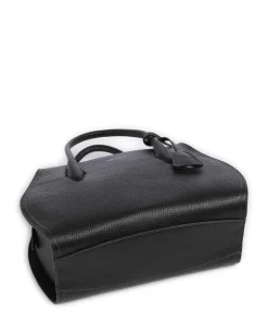 Lord Handtasche genarbtes Leder schwarz