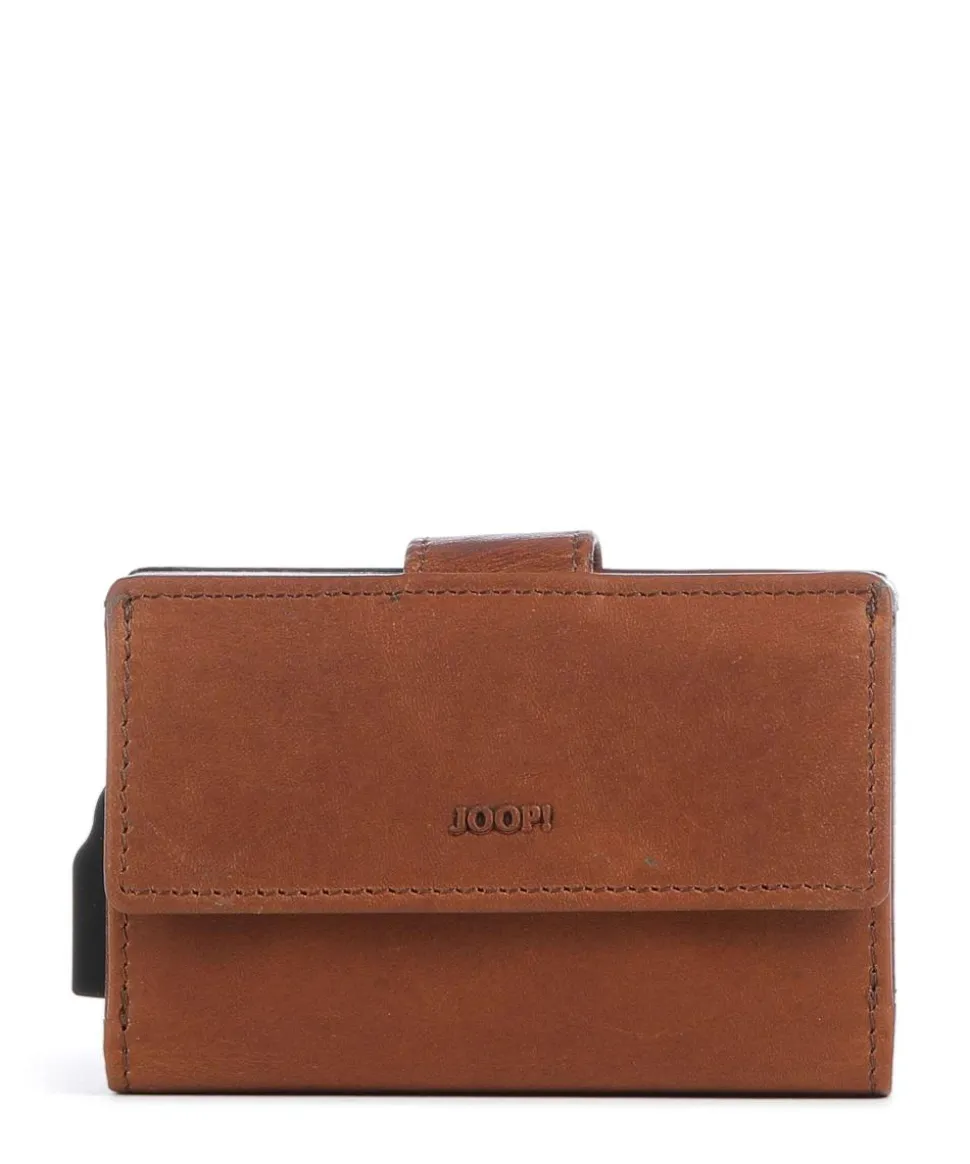 Loreto Kreditkartenetui fein genarbtes Leder braun