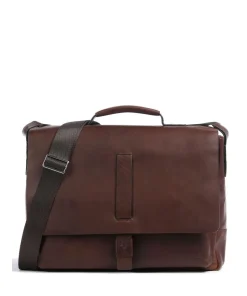 Loreto Kreon Aktentasche 14″ fein genarbtes Rindsleder braun
