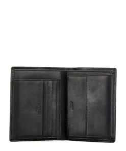 Loreto Ladon Geldbörse weiches Rindsleder schwarz