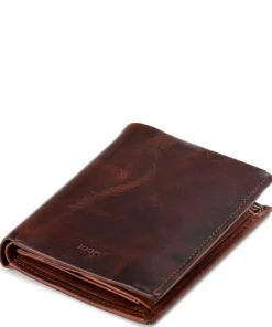 Loreto Ladon Geldbörse weiches Rindsleder dunkelbraun