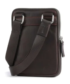 Loreto Rafael Umhängetasche Leder dunkelbraun