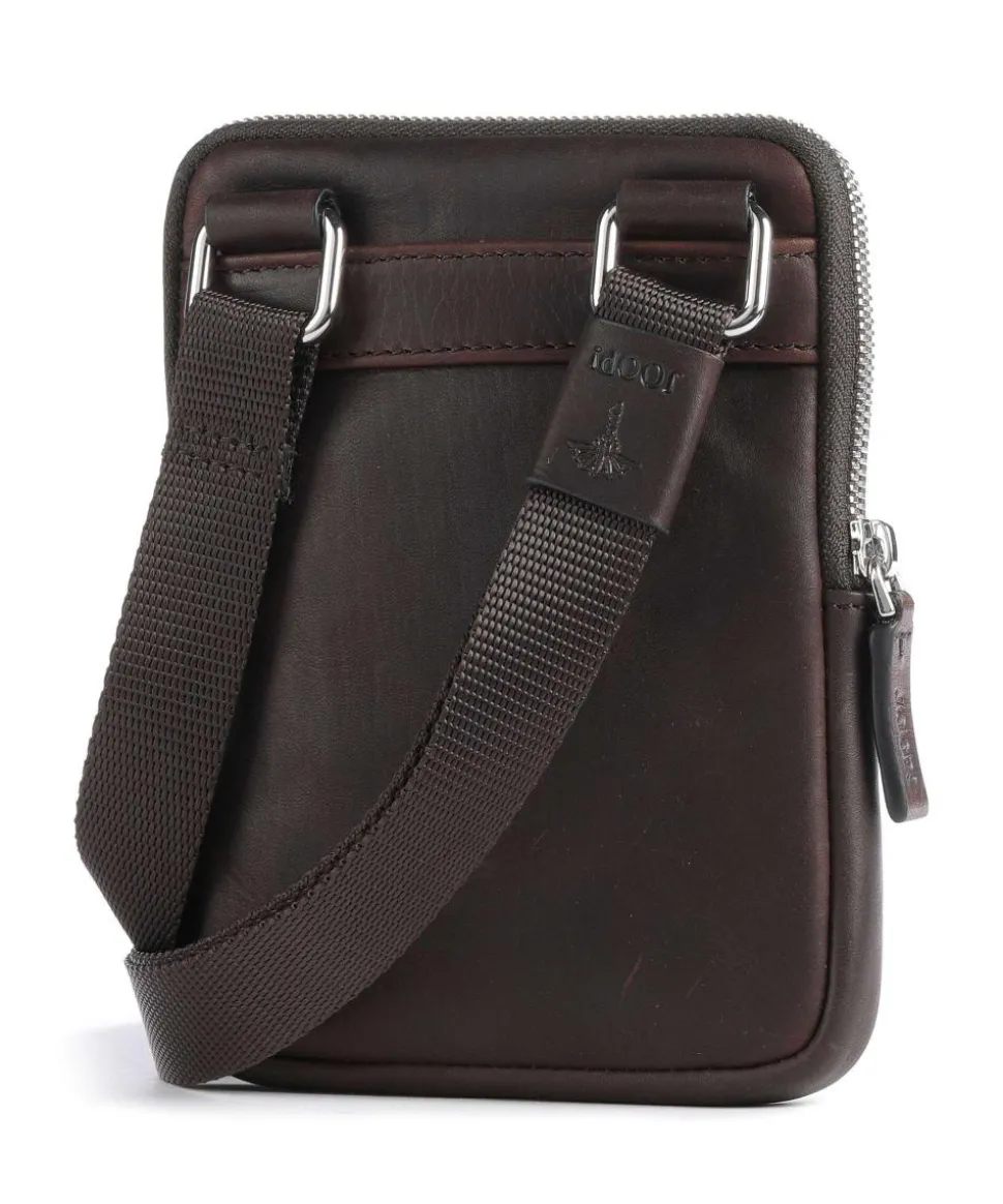 Loreto Rafael Umhängetasche Leder dunkelbraun