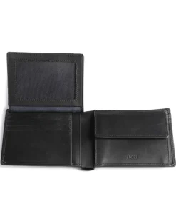 Loreto Typhon RFID Geldbörse Rindsleder schwarz