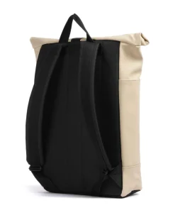 Lotus Hajo Large Rolltop Rucksack 16″ Polyester, Polyurethane beige