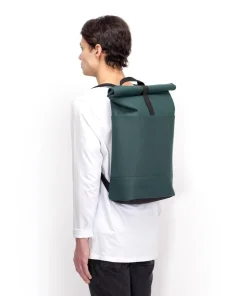 Lotus Hajo Medium Rolltop Rucksack 17″ Polyurethane dunkelgrün