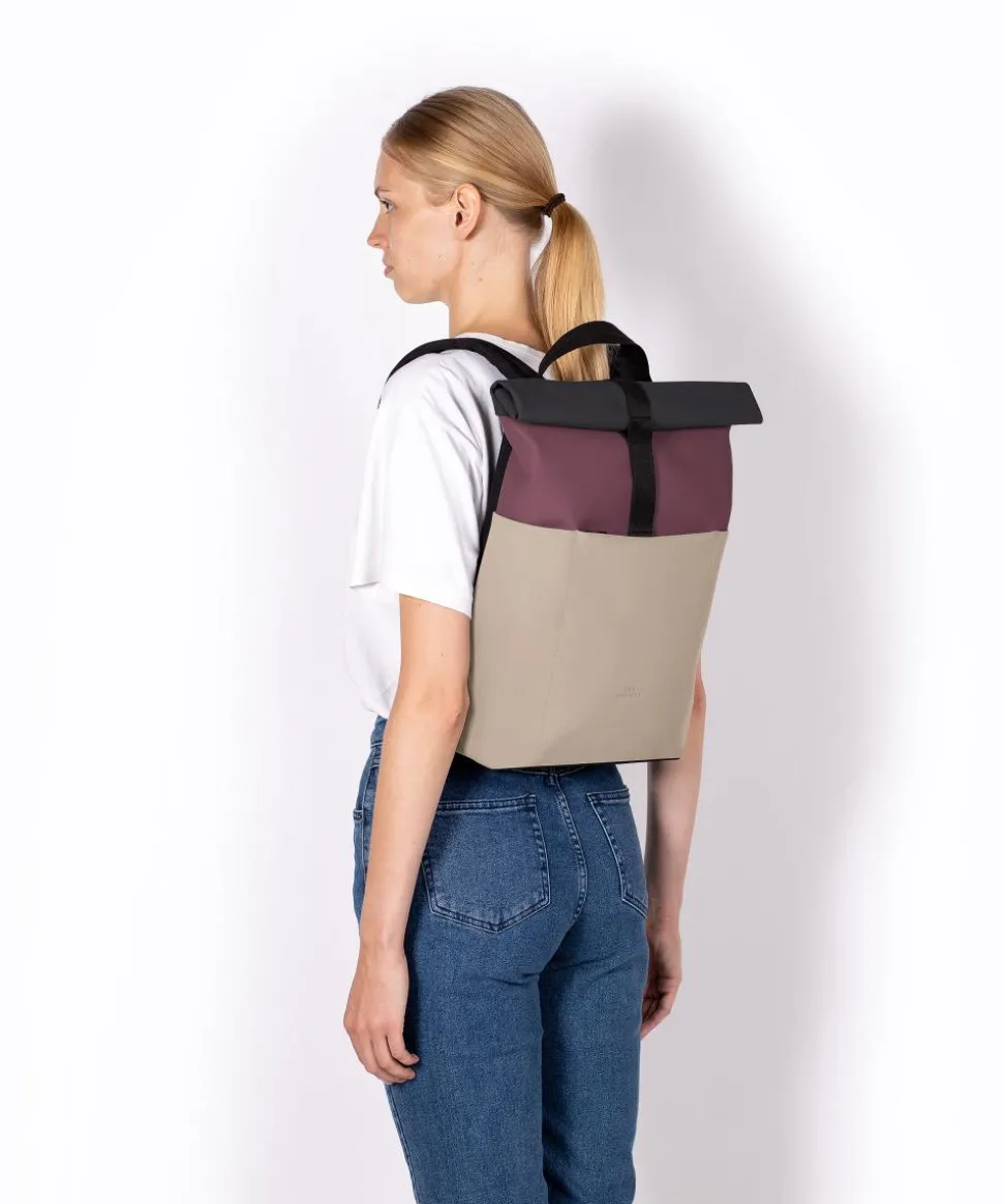 Lotus Hajo Mini Rolltop Rucksack 16″ Polyurethane beige/grün