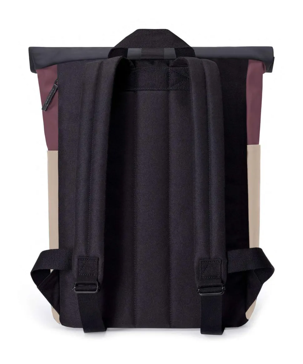 Lotus Hajo Mini Rolltop Rucksack 16″ Polyurethane beige/schwarz