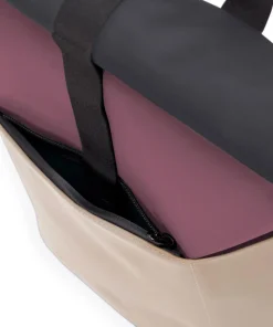 Lotus Hajo Mini Rolltop Rucksack 16″ Polyurethane beige/schwarz