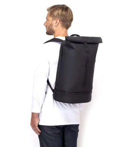 Lotus Hajo Pro Rolltop Rucksack 15″ Lederimitat navy