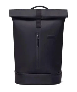 Lotus Hajo Pro Rolltop Rucksack 15″ Lederimitat schwarz