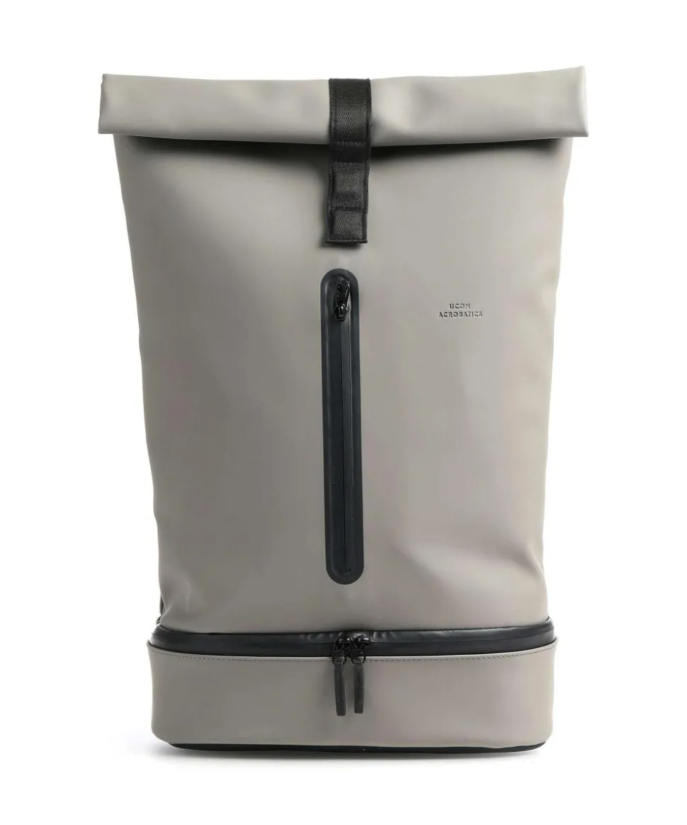 Lotus Hajo Pro Rolltop Rucksack 15″ Lederimitat grau