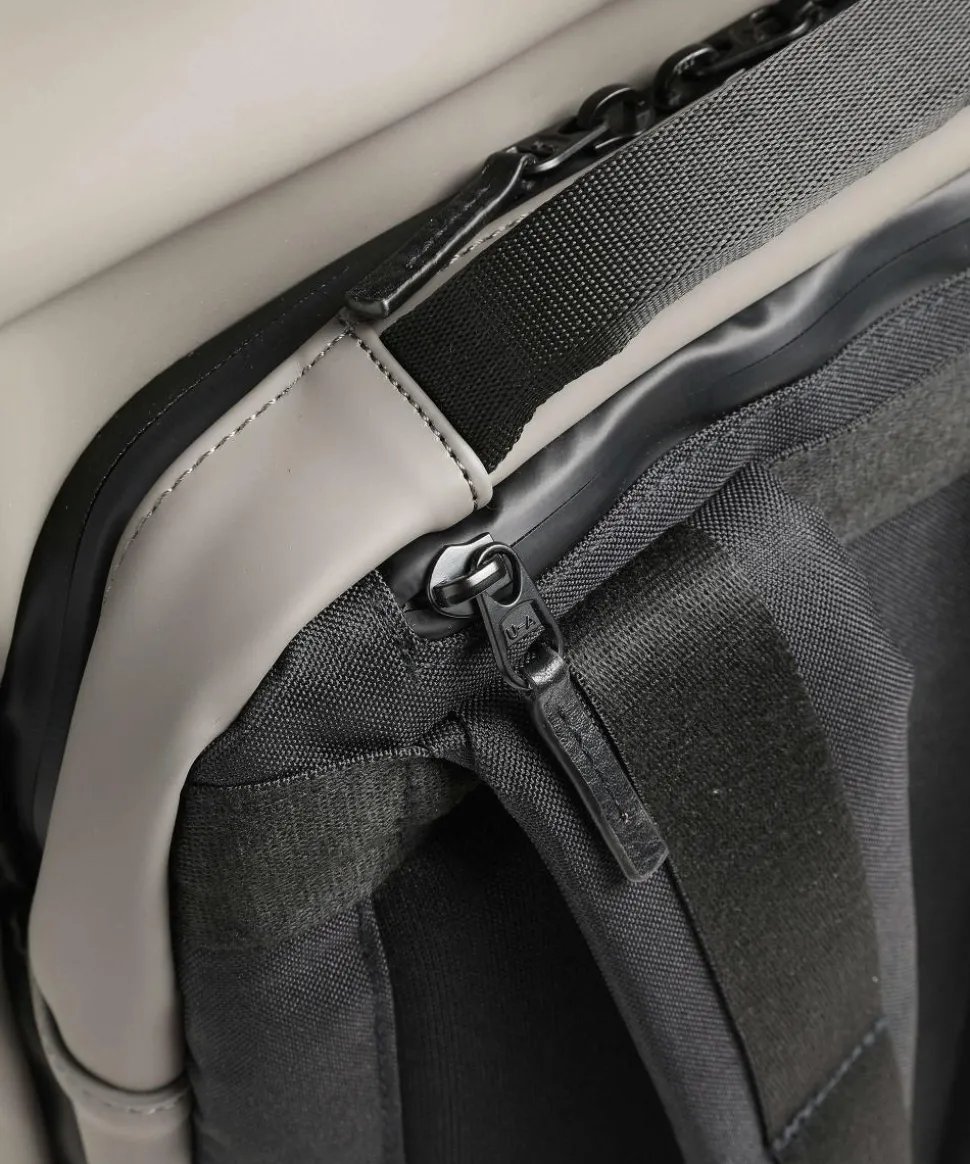 Lotus Hajo Pro Rolltop Rucksack 15″ Lederimitat grau