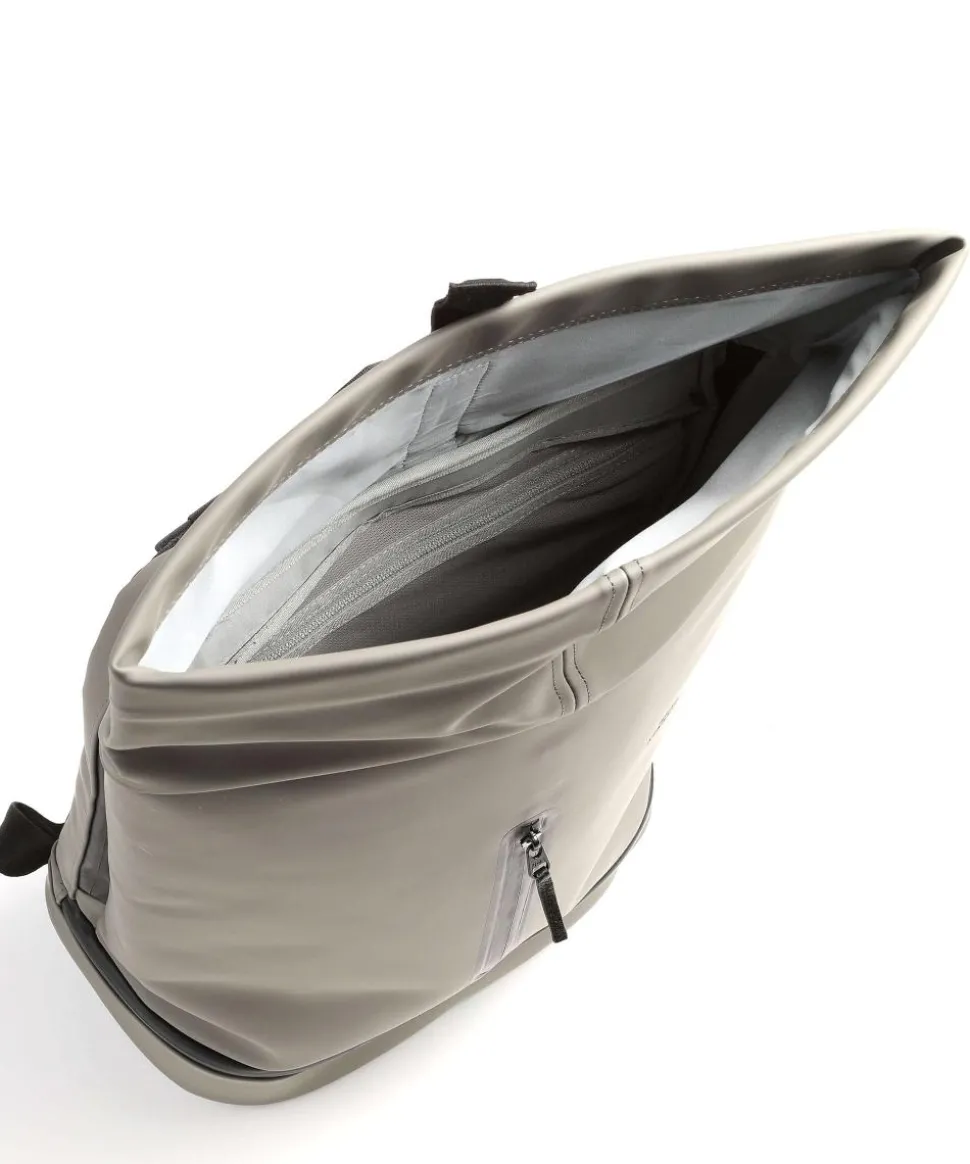 Lotus Hajo Pro Rolltop Rucksack 15″ Lederimitat grau