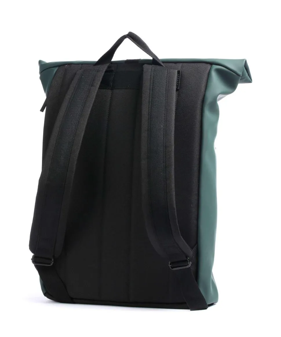 Lotus Jasper Medium Rolltop Rucksack 15.6″ Polyurethane, recyceltes Polyester dunkelgrün