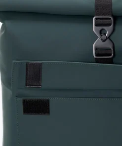 Lotus Jasper Medium Rolltop Rucksack 15.6″ Polyurethane, recyceltes Polyester dunkelgrün