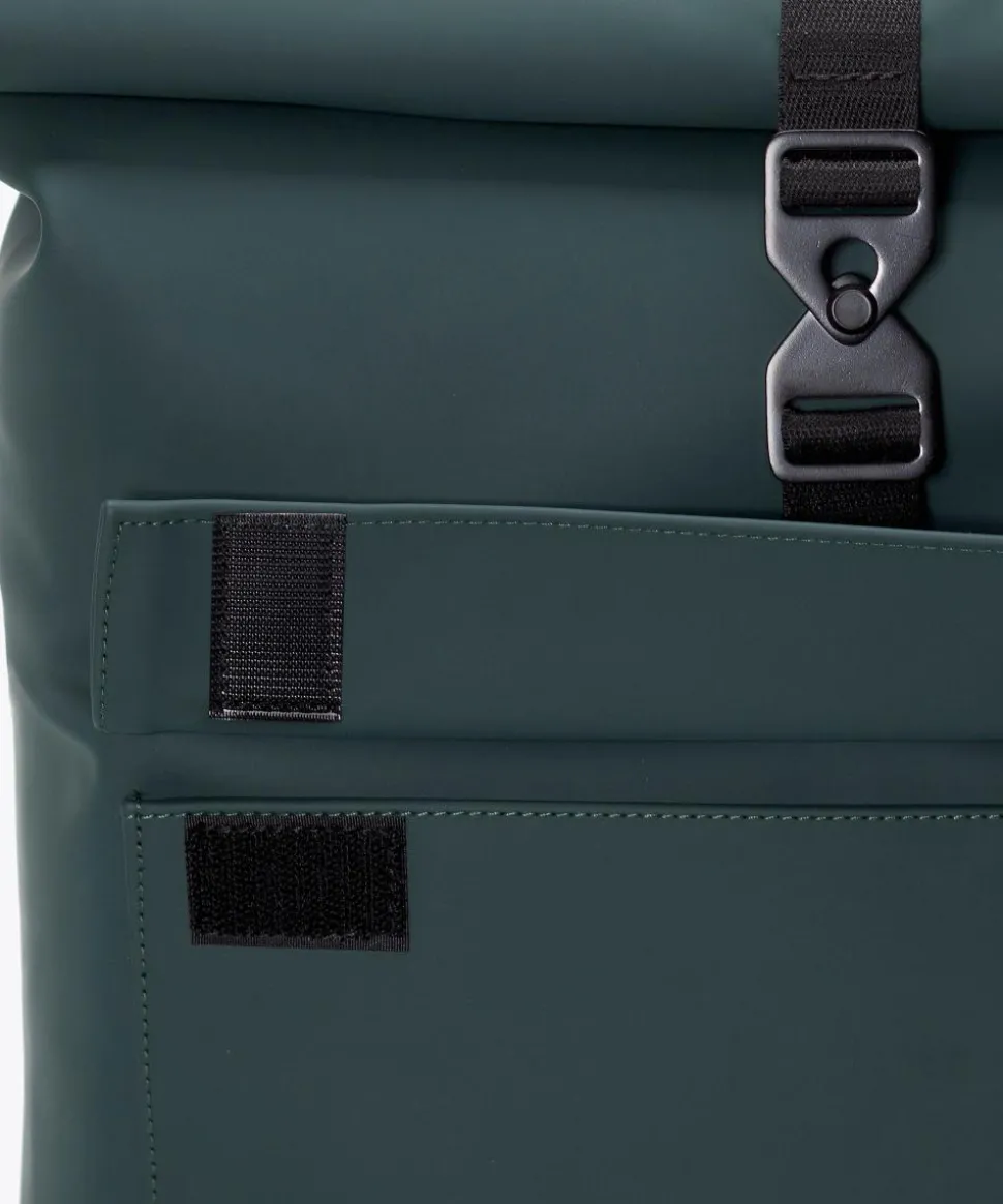 Lotus Jasper Medium Rolltop Rucksack 15.6″ Polyurethane, recyceltes Polyester dunkelgrün