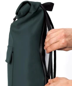 Lotus Jasper Medium Rolltop Rucksack 15.6″ Polyurethane, recyceltes Polyester dunkelgrün