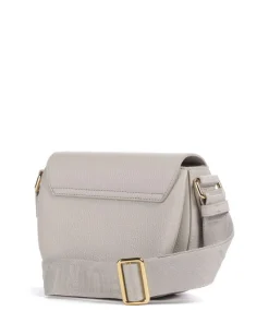 Lotus Mini Umhängetasche genarbtes Leder beige