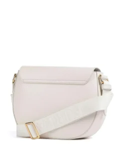 Lotus S Umhängetasche genarbtes Leder weiß