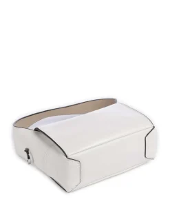 Lou 2 Calf Optic XS Umhängetasche fein genarbtes Leder weiß