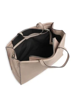 Lou 2 3D Leather L Handtasche genarbtes Leder beige