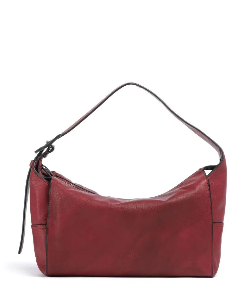 Lou 2 3D Leather M Beuteltasche genarbtes Rindsleder rot