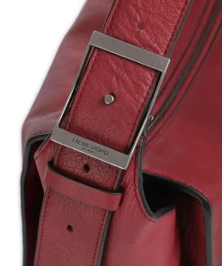 Lou 2 3D Leather M Beuteltasche genarbtes Rindsleder rot