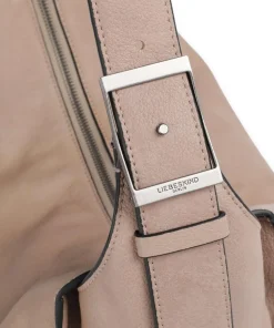 Lou 2 3D Leather M Beuteltasche genarbtes Rindsleder beige