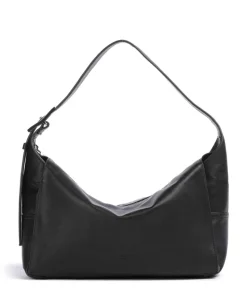 Lou 2 3D Leather M Beuteltasche genarbtes Rindsleder schwarz