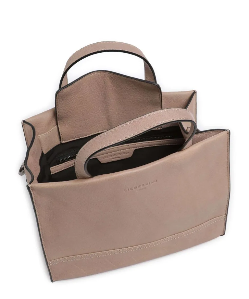 Lou 2 3D Leather M Handtasche genarbtes Leder beige