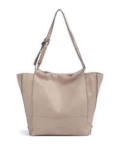 Lou 2 3D Leather M Shopper genarbtes Leder beige