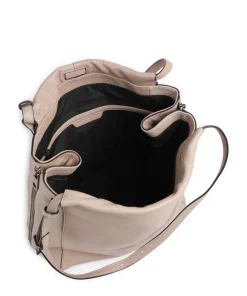 Lou 2 3D Leather M Shopper genarbtes Leder beige