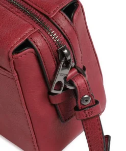 Lou 2 3D Leather S Umhängetasche genarbtes Rindsleder rot